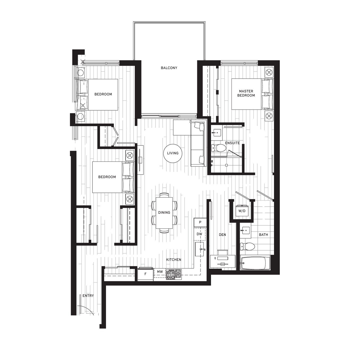 H Plan floorplan